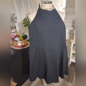 Nwt All In Motion Black Halter Swim Yoga Dress Xxl